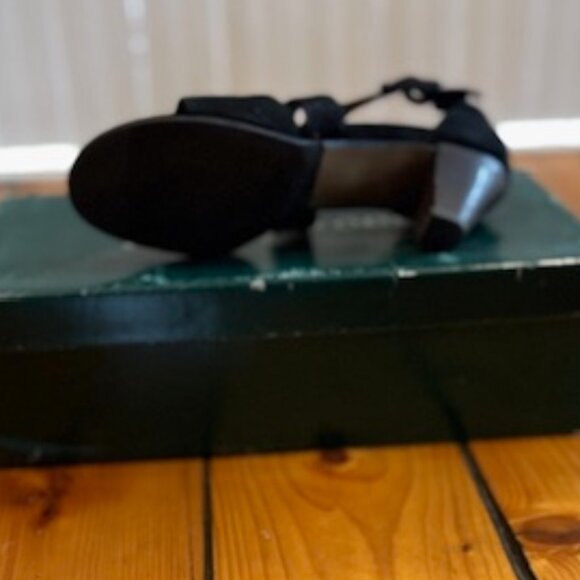 Paul Green Munchen Women's Sandals in Black Suede With Strap, Size 7 - Picture 9 of 9